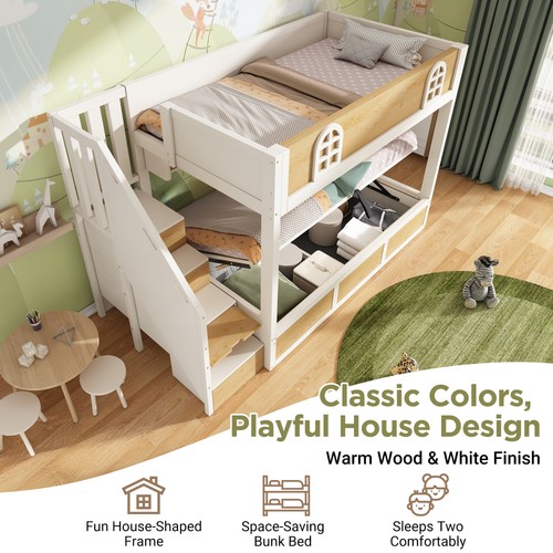 Bunk beds for kids - for, staircase