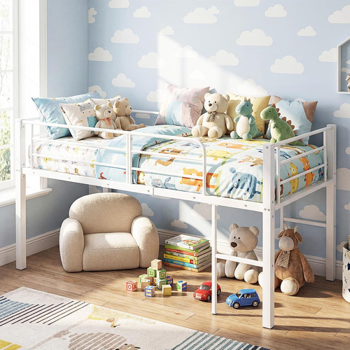 Metal kids bunk bed - bed,, 3ft