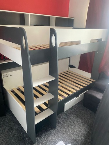 Bunk bed with - storage, in