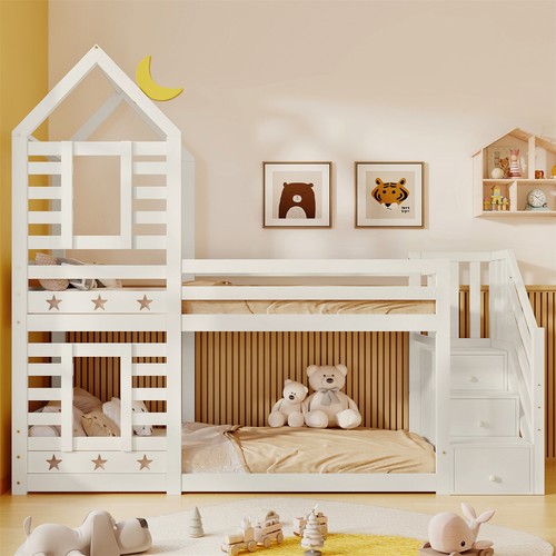 Bunk bed with storage - bed, stairs