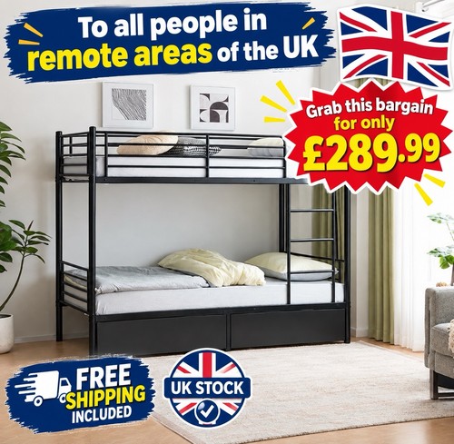 Twin bunk bed frame 3ft - bunk,