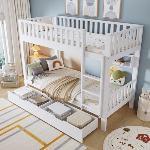 3ft wooden bunk bed with - bunk,
