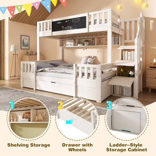 Kids bunk bed 3ft over - kids,