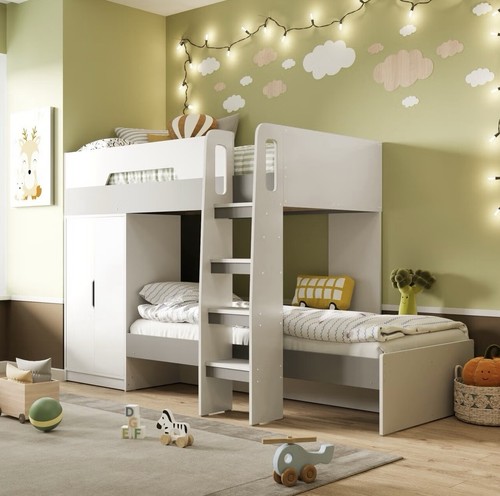 Kids bunk bed - bunk, wooden