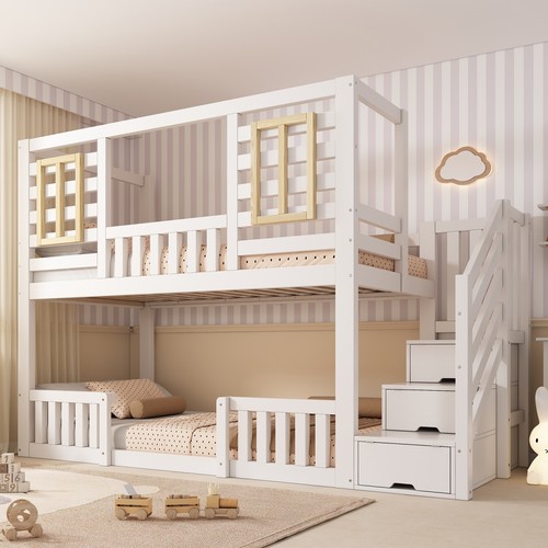 Bunk bed staircase storage - bunk,