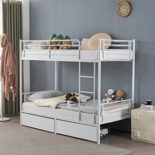 Twin over metal - metal, bunk