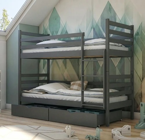 Kids children wooden - pine, bunk