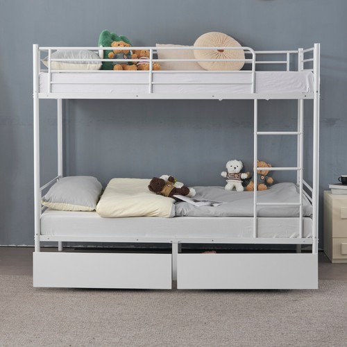 White 3ft metal - bunk, frame