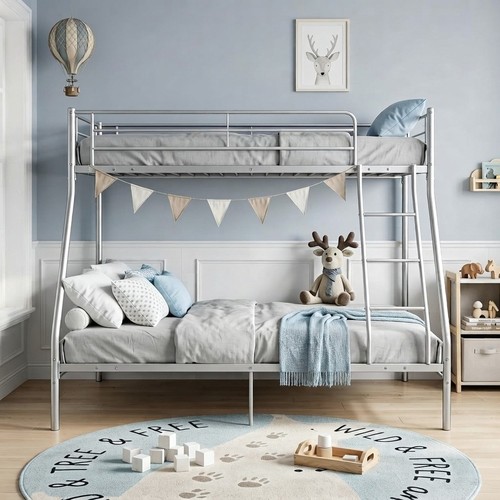 Durable metal triple bunk bed - durable,